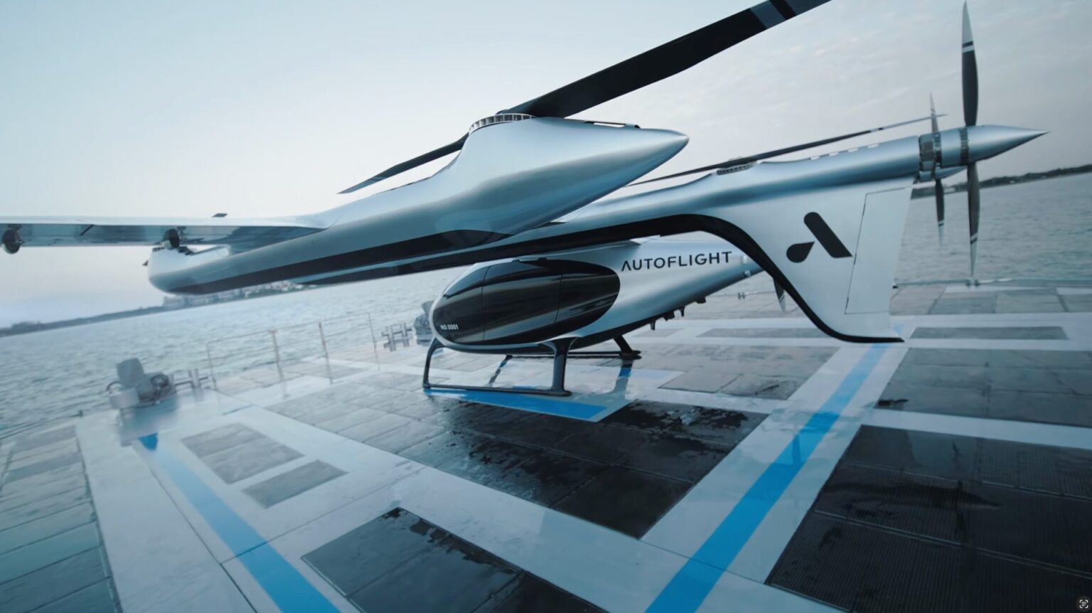 AutoFlight SUNSHIP floating vertiport